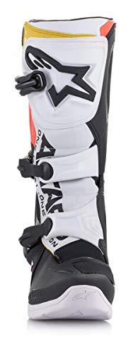 Alpinestars 2013018-1238-9 Men's Tech 3 Motocross Boot, Black/White/Red/Yellow, 9