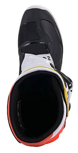 Alpinestars 2013018-1238-9 Men's Tech 3 Motocross Boot, Black/White/Red/Yellow, 9