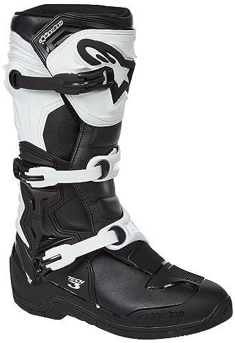 Alpinestars 2013018-1238-9 Men's Tech 3 Motocross Boot, Black/White/Red/Yellow, 9